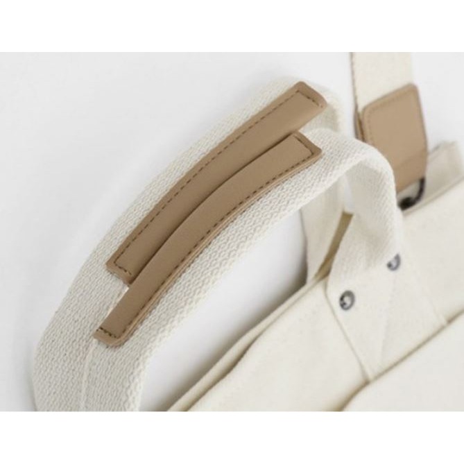 小麥手作舖︱多口袋大容量單肩斜跨帆布包︱斜跨包 斜背包 提手包 帆布包 單肩包 女生包包 側背包 環保袋 胚布袋 購物袋-細節圖4