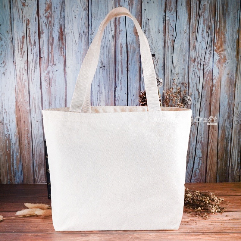 小麥手作舖︱有底36x27購物袋-(三杯)手提帆布包/帆布袋︱MIT帆布袋 帆布手提包 帆布包 手提袋 蝶古巴特 收納袋-細節圖8