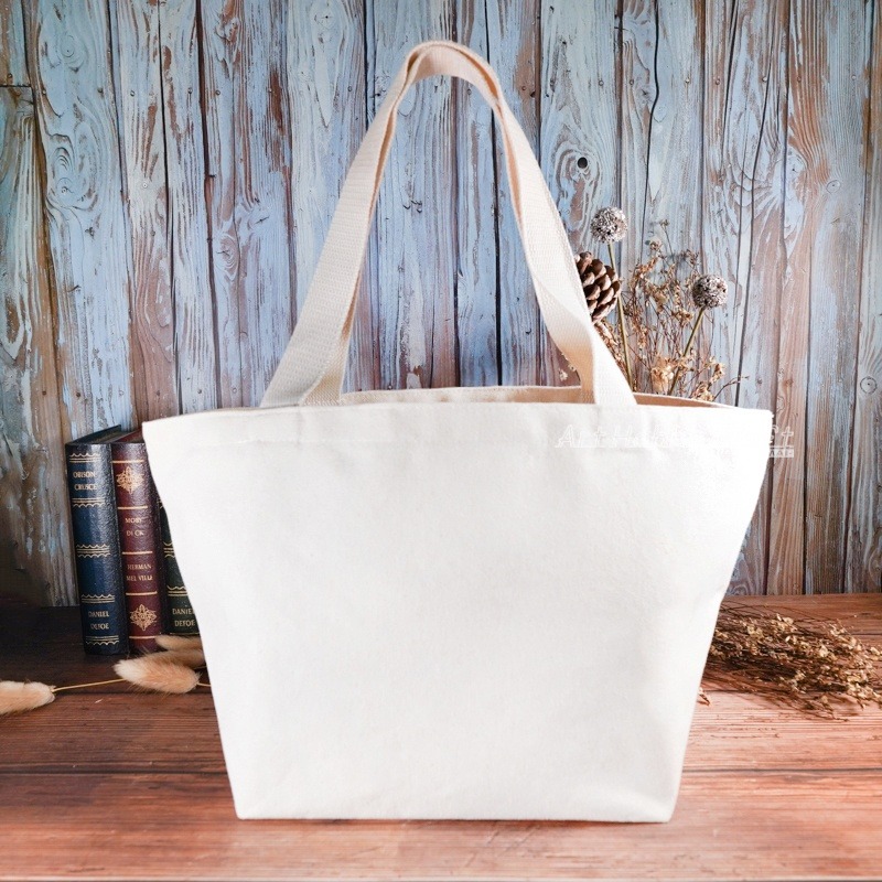 小麥手作舖︱【六杯飲料購物袋】大寬底便當袋/帆布袋︱MIT帆布袋 帆布手提包 帆布包 手提袋 蝶古巴特 收納袋 環保袋-細節圖7