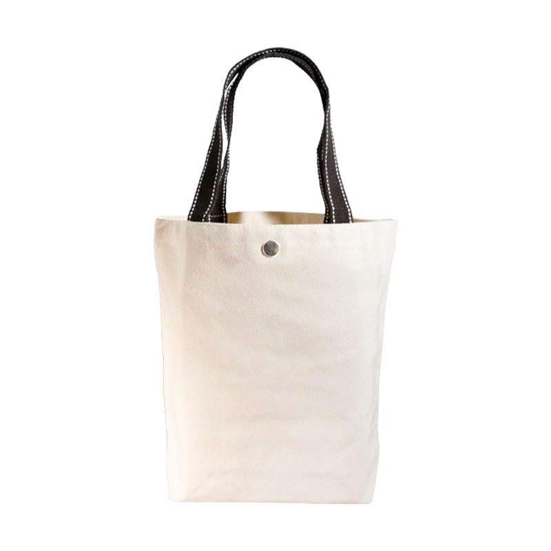 小麥手作舖︱按扣U型直款有底帆布袋【胚布米色】︱MIT帆布袋 帆布手提包 帆布包 手提袋 蝶古巴特收納袋 環保袋 胚布袋-細節圖2