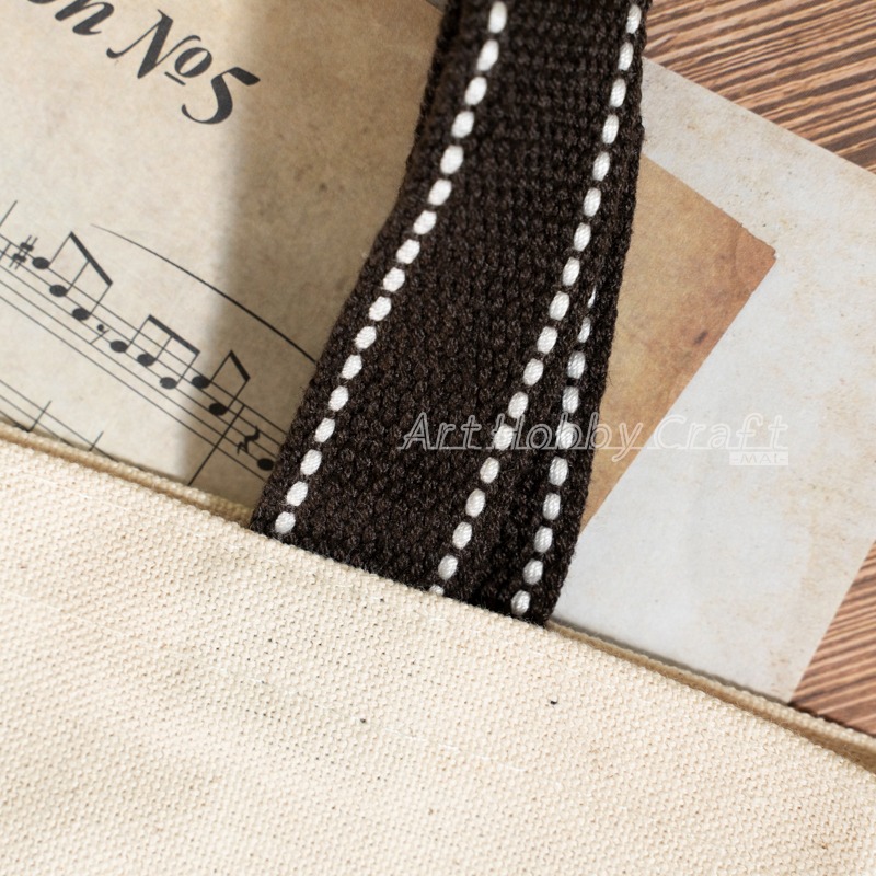 小麥手作舖︱按扣U型直款有底帆布袋【胚布米色】︱MIT帆布袋 帆布手提包 帆布包 手提袋 蝶古巴特收納袋 環保袋 胚布袋-細節圖6