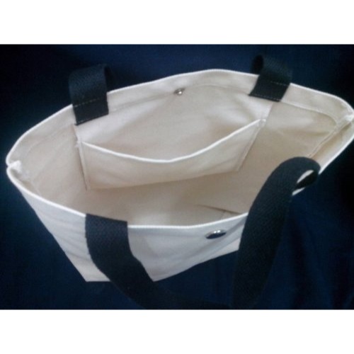 小麥手作舖︱按扣U型直款有底帆布袋【胚布米色】︱MIT帆布袋 帆布手提包 帆布包 手提袋 蝶古巴特收納袋 環保袋 胚布袋-細節圖7