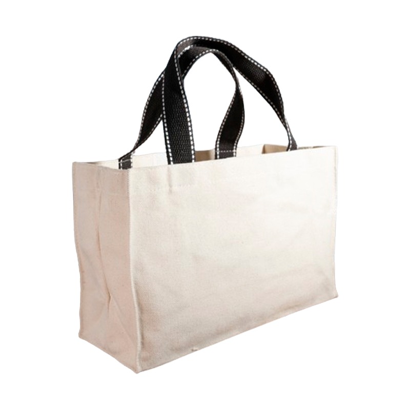 小麥手作舖︱手提小帆袋(有底)【胚布米色】︱MIT帆布袋 帆布手提包 帆布包 蝶古巴特 手提袋 收納袋 環保袋 胚布袋-細節圖2