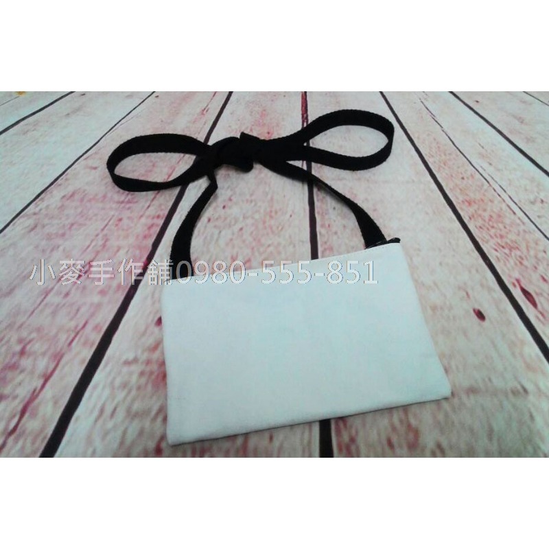 小麥手作舖︱輕巧(長提)側背【胚布白色】︱背包 單肩包 隨身包 側背包 布包 女生包包 斜背包 蝶古巴特 收納袋 環保袋-細節圖4