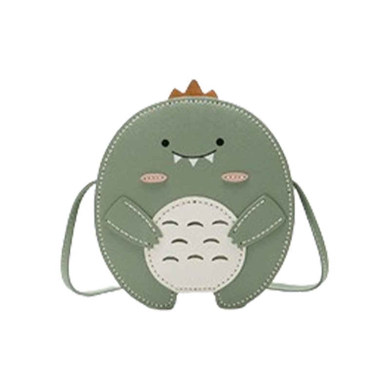 小麥手作舖︱手縫DIY恐龍包︱編織小恐龍 拉鍊圓包 單肩斜挎手機包 側背包 DIY材料包 手作禮物 手縫包 造型手縫包-細節圖2