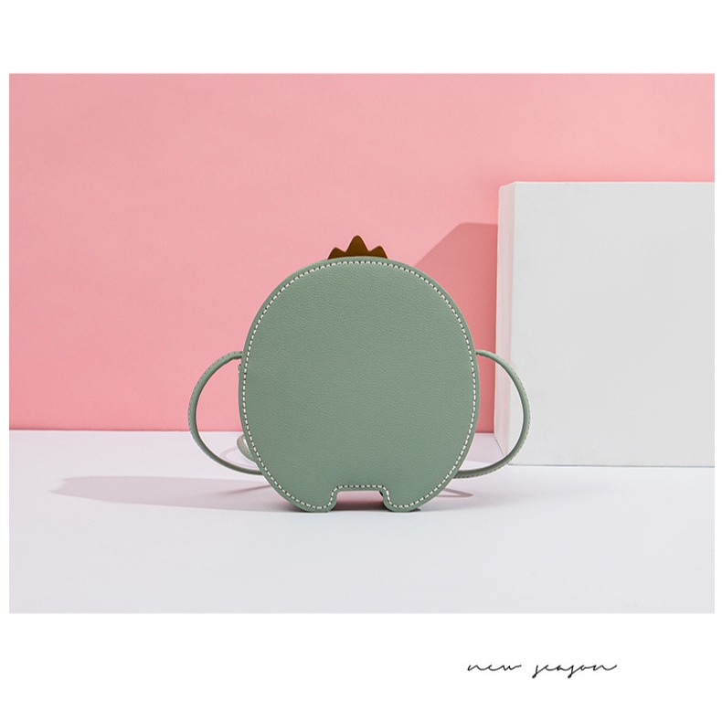 小麥手作舖︱手縫DIY恐龍包︱編織小恐龍 拉鍊圓包 單肩斜挎手機包 側背包 DIY材料包 手作禮物 手縫包 造型手縫包-細節圖9