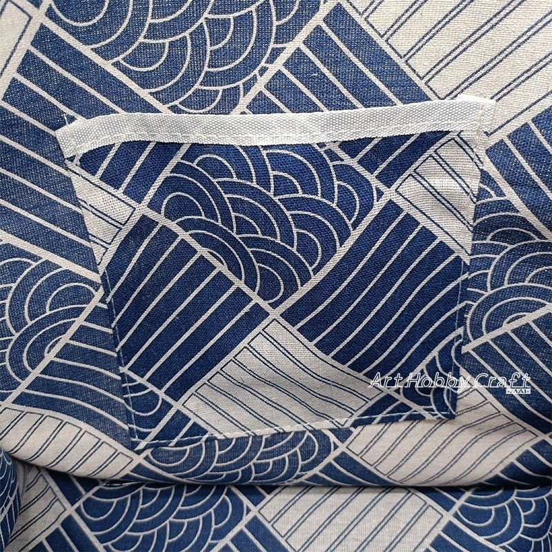 彩側邊-大方拉鍊麻布袋∣大方前後白 蝶古巴特 拼貼麻布袋 大寬底購物袋 防水膜麻布袋 環保袋  蝶古巴特∣小麥手作舖-細節圖9