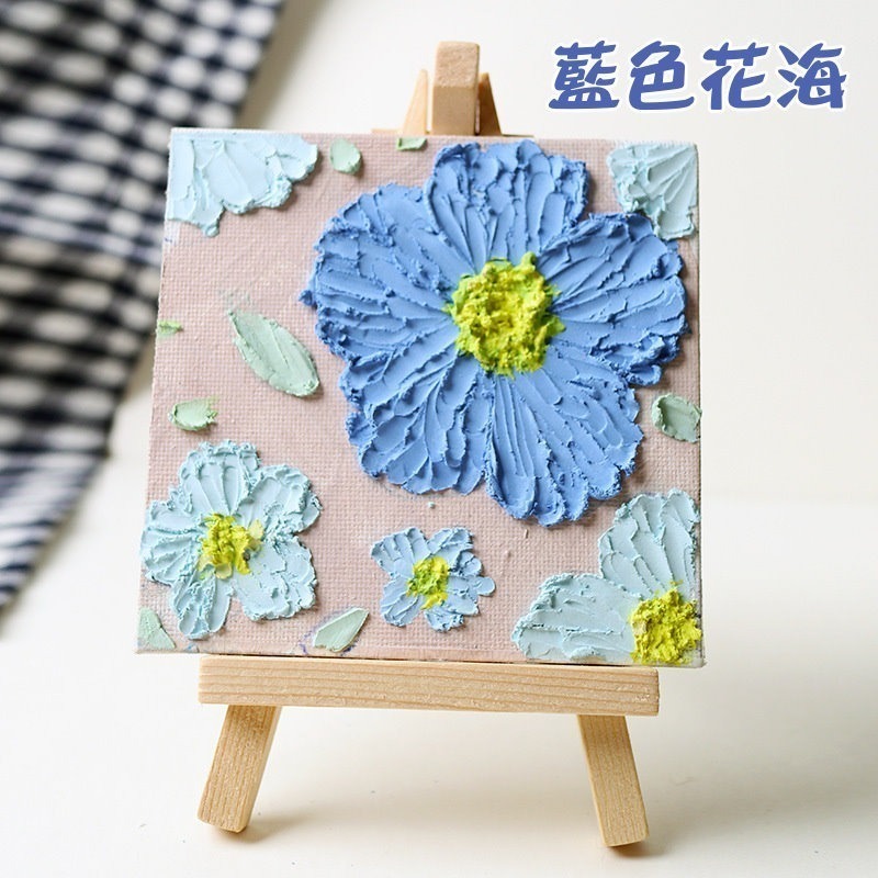 小麥手作舖︱肌理畫diy材料包︱浮雕畫 裝飾畫 DIY手作 肌理畫 石英砂 立體肌理畫 丙烯畫 立體畫 油畫 流體畫-細節圖7