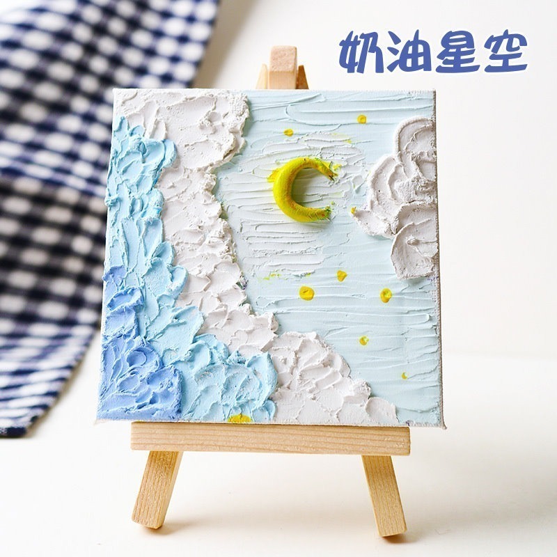 小麥手作舖︱肌理畫diy材料包︱浮雕畫 裝飾畫 DIY手作 肌理畫 石英砂 立體肌理畫 丙烯畫 立體畫 油畫 流體畫-細節圖8