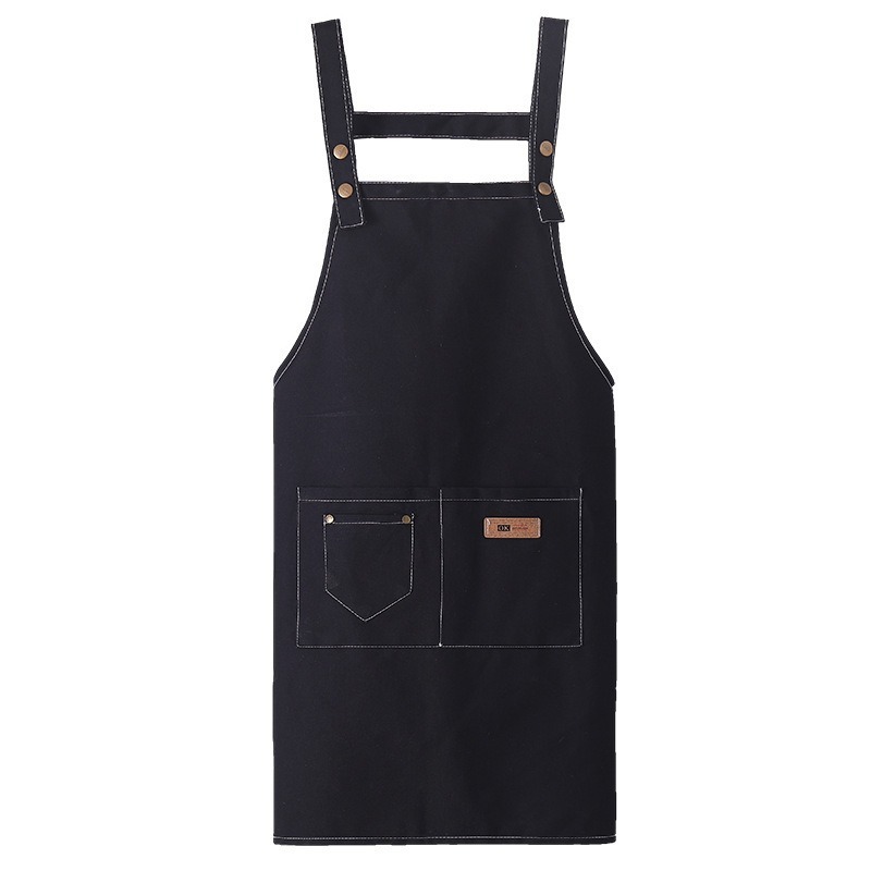 H型牛仔圍裙∣台灣現貨 雙肩背帶 H型圍裙 家用廚房圍裙 無袖圍腰 男女通用圍裙∣ 小麥手作舖-細節圖2