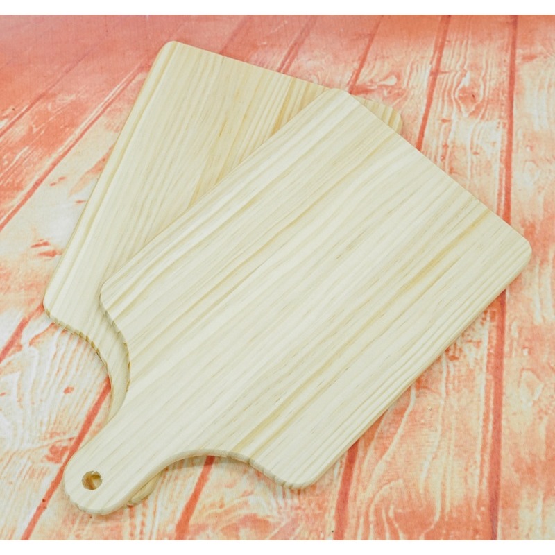 小麥手作舖∣松木：長方砧板/沾板 菜板︱加厚1.6公分 松木砧板 木頭砧板 木質砧板 厚砧板 蝶古巴特 拼貼 長方菜板-細節圖3