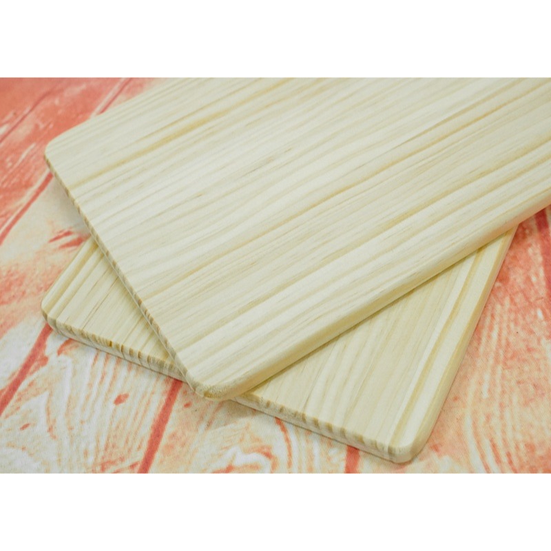 小麥手作舖∣松木：長方砧板/沾板 菜板︱加厚1.6公分 松木砧板 木頭砧板 木質砧板 厚砧板 蝶古巴特 拼貼 長方菜板-細節圖4