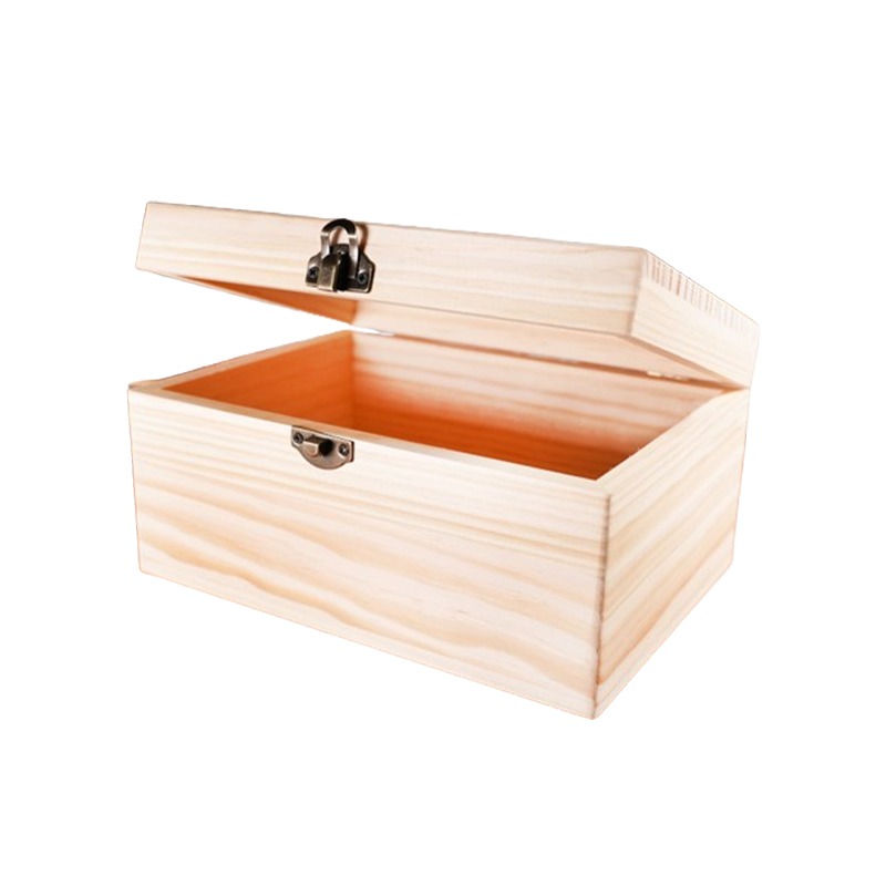 小麥手作舖∣實木珠寶盒-20CM∣飾品收納盒 收納盒 展示盒 珠寶盒 蝶古巴特 Decoupage 拼貼 彩繪 DIY-細節圖2