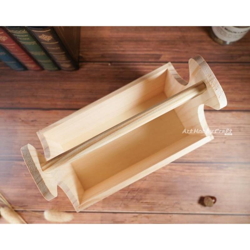 小麥手作舖∣松木=弧度造型手提盒∣小物收納盒 手提盒 手提 家用 蝶古巴特 拼貼 彩繪 木器 素胚 木胚 DIY 美勞-細節圖5