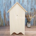 小麥手作舖∣屋型時鐘板∣屋型時鐘板 蝶古巴特 時鐘板 拼貼 彩繪 木器 DIY時鐘板 木製時鐘板 屋型時鐘木胚 木質鐘板-規格圖5