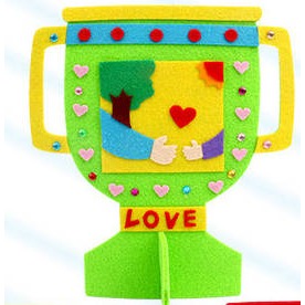 小麥手作舖︱爸爸的獎杯︱父親節 獎杯 不織布獎杯 材料包 兒童手作 父親節DIY  父親節禮物 不織布材料包 爸爸獎杯-細節圖8