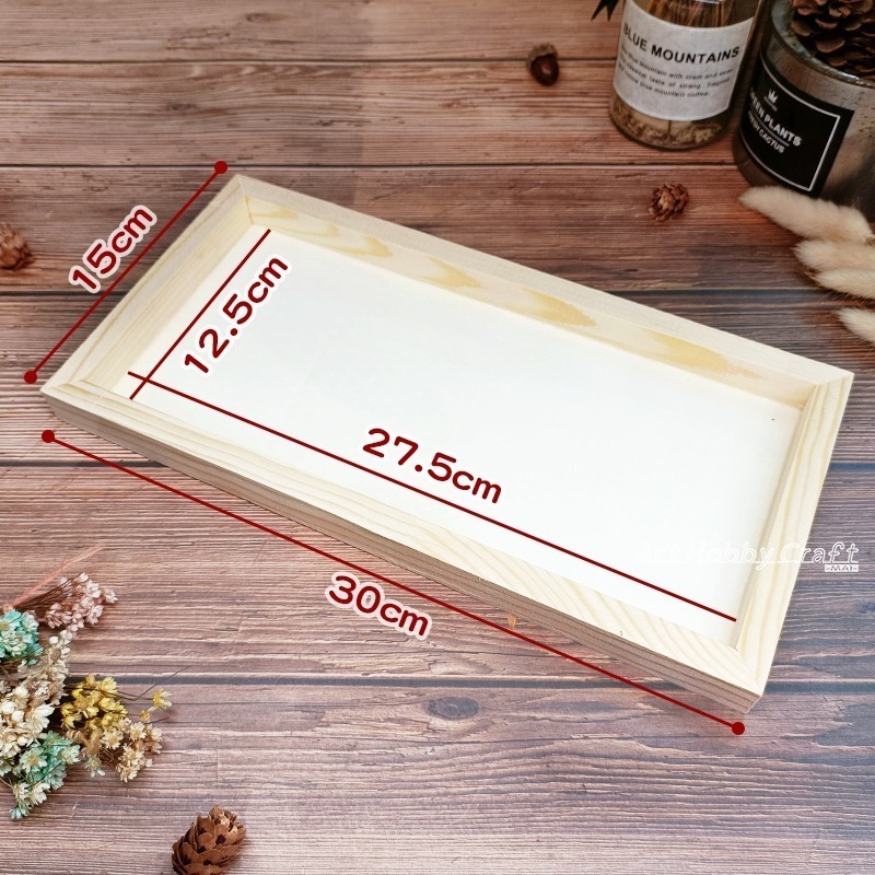 松木深框︱台灣現貨 木框 木胚 深木框 松木框 松木深框 裝飾木框 彩繪木框 拼貼 蝶古巴特 DIY木框︱小麥手作舖-細節圖5