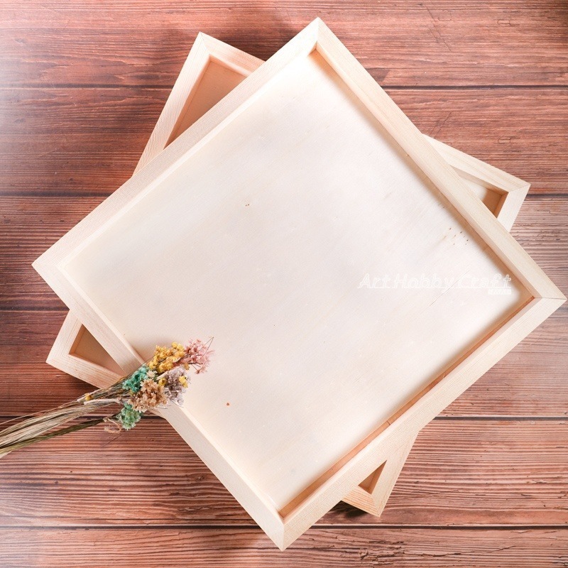 松木深框︱台灣現貨 木框 木胚 深木框 松木框 松木深框 裝飾木框 彩繪木框 拼貼 蝶古巴特 DIY木框︱小麥手作舖-規格圖11