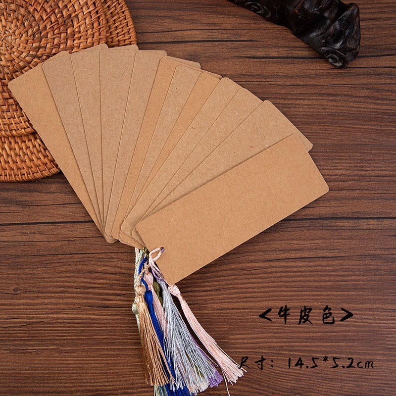 小麥手作舖︱卡紙流蘇書籤12入︱手帳書簽 手賬 飄浮畫 書簽 流蘇書籤 書籤卡 卡紙書籤 彩繪 DIY 拼貼 古風書籤-規格圖5