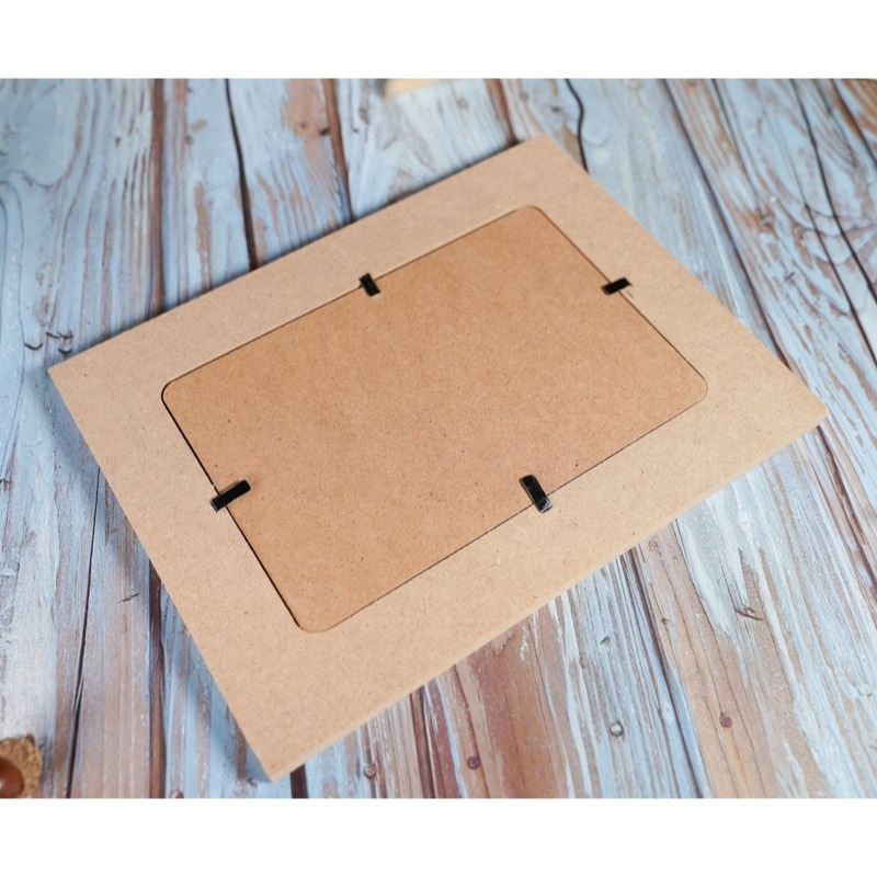 台灣現貨 小麥手作舖︱L型立式相框︱4x6照片 蝶古巴特 Decoupage 拼貼 彩繪 DIY 手作 美術 美勞 幼兒-細節圖4