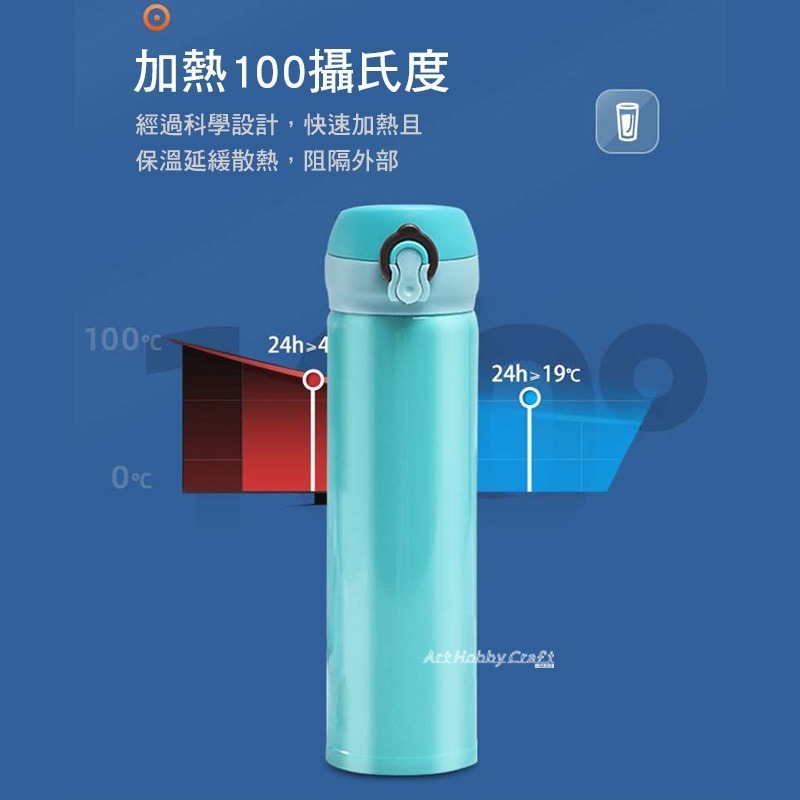 台灣現貨 小麥手作舖︱彈跳蓋保溫杯500ml︱304不鏽鋼 車載鎖扣 彈跳水杯 便攜 禮品 保溫瓶 隨身水壺 彈跳保溫杯-細節圖5