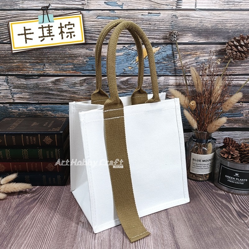 台灣現貨 小麥手作舖︱飄帶帆布包-方型︱蝶古巴特 拼貼 帆布袋 環保袋 胚布包 空白帆布袋 時尚方形袋 拼貼帆布袋-規格圖9