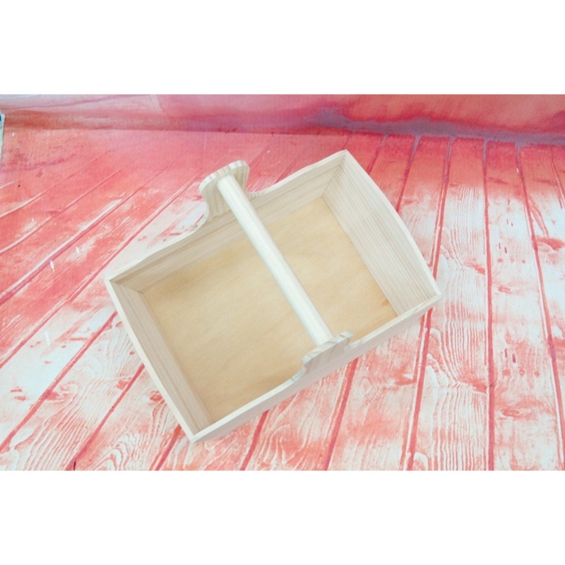 台灣現貨 小麥手作舖︱松木橫桿提籃︱蝶古巴特 拼貼 彩繪 DIY 木器 木胚 白胚 素胚 DIY 美勞 幼兒園 安親班-細節圖4