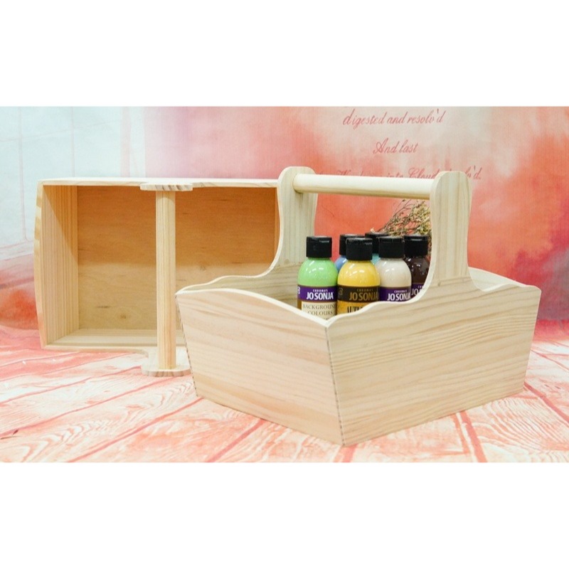 台灣現貨 小麥手作舖︱松木橫桿提籃︱蝶古巴特 拼貼 彩繪 DIY 木器 木胚 白胚 素胚 DIY 美勞 幼兒園 安親班-細節圖7