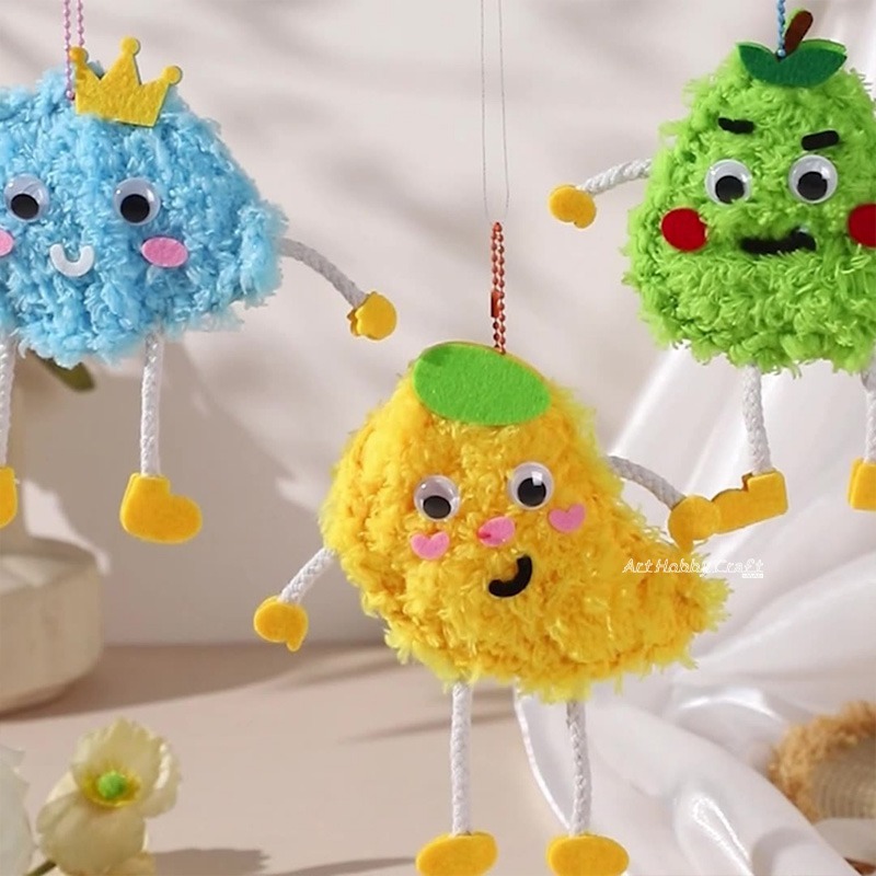 台灣現貨 小麥手作舖︱卡通水果縫縫樂︱掛飾 diy掛件 幼兒園 創意 玩具 兒童節禮物 DIY材料包 手作材料包-細節圖5