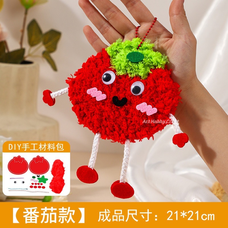 台灣現貨 小麥手作舖︱卡通水果縫縫樂︱掛飾 diy掛件 幼兒園 創意 玩具 兒童節禮物 DIY材料包 手作材料包-細節圖9