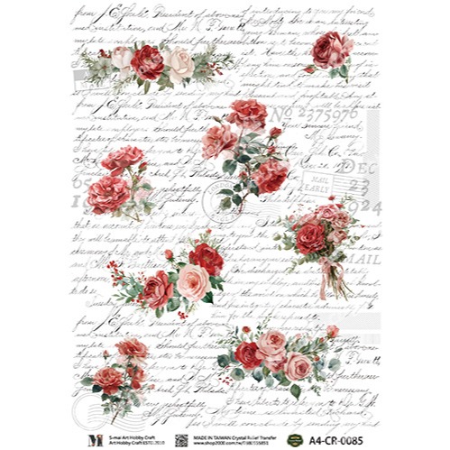 台灣現貨 小麥手作舖︱S-mai Art水晶浮雕感壓貼 織物轉印貼0081-0085︱燙畫貼 布轉印 熱轉印 水晶貼-細節圖5