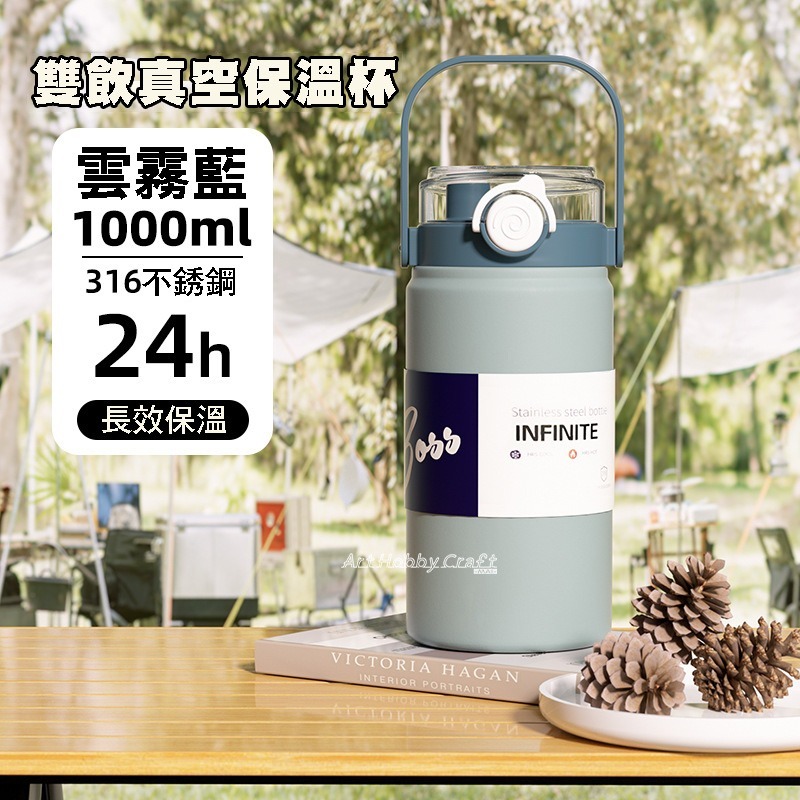 台灣現貨 小麥手作舖︱大容量316雙飲登山水壺︱保冷杯 保溫杯 蝶古巴特 拼貼 彩繪 DIY 美勞 幼兒園 安親班 手作-規格圖10