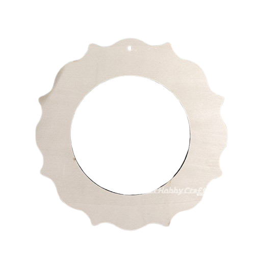 木質花圈-25cm∣聖誕花圈 花邊木圈 蝶古巴特 彩繪拼貼 DIY木胚 素胚 手作材料 原胚 蝶古巴特 拼貼∣小麥手作舖-細節圖2