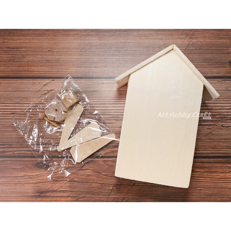 木質風車存錢筒︱DIY手作風車房子 木質白坯 彩泥黏土 雪花泥拼貼 兒童親子創意工藝 木器 素胚 原胚︱小麥手作舖-細節圖8