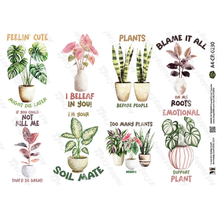 S-mai Art水晶浮雕感壓貼 織物轉印貼0226-0230︱燙畫貼 布轉印 熱轉印 水晶貼︱小麥手作舖-規格圖5