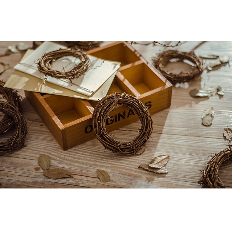 天然藤圈︱花圈 微景 園藝 雜貨 藤球 木圈 拼貼 彩繪 DIY 美勞 幼兒園 安親班 手作材料︱小麥手作舖-細節圖3