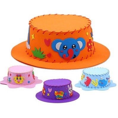 手工DIY帽子︱材料包 EVA帽子 兒童DIY 手工製作縫製 遮陽帽 太陽帽 兒童手作 diy材料 ︱小麥手作舖-細節圖2