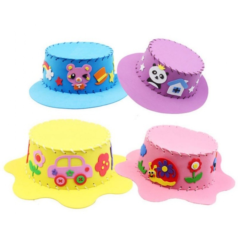 手工DIY帽子︱材料包 EVA帽子 兒童DIY 手工製作縫製 遮陽帽 太陽帽 兒童手作 diy材料 ︱小麥手作舖-細節圖6