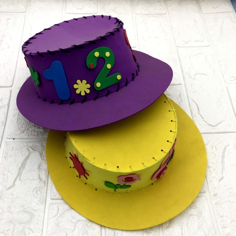 手工DIY帽子︱材料包 EVA帽子 兒童DIY 手工製作縫製 遮陽帽 太陽帽 兒童手作 diy材料 ︱小麥手作舖-細節圖9