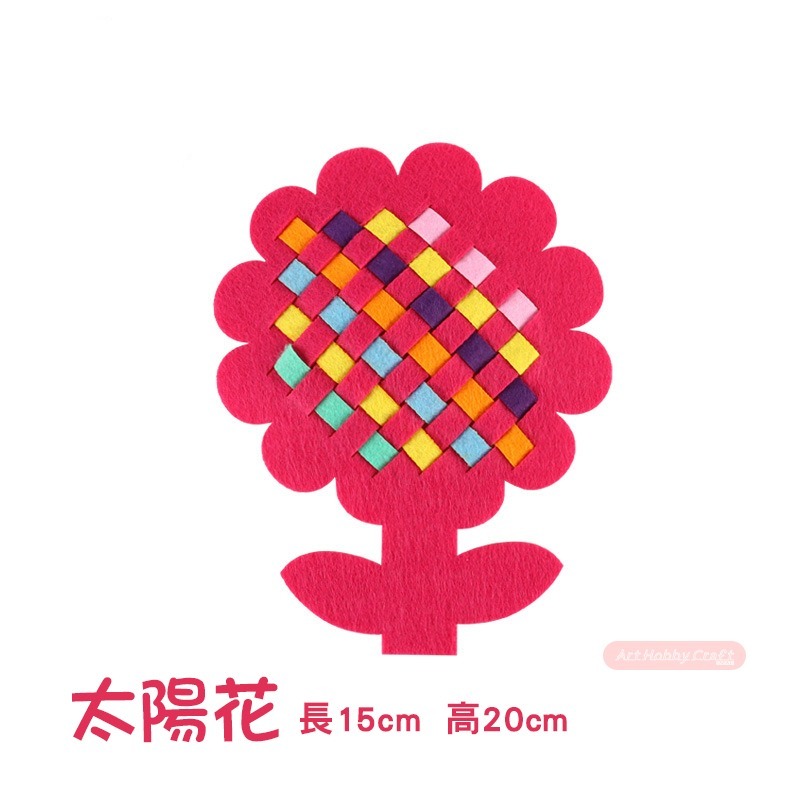 兒童手工編織材料包︱幼兒園diy不織布編織教具 兒童早期教育 益智材料 親子手作 兒童手作 DIY︱小麥手作舖-規格圖11