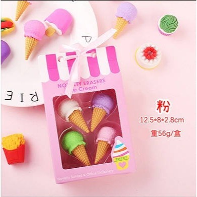 甜品蛋糕橡皮擦套裝∣台灣現貨 太空人像皮擦 兒童小禮品 創意 可愛 蛋糕禮盒 鉛筆擦組︱小麥手作舖-規格圖10