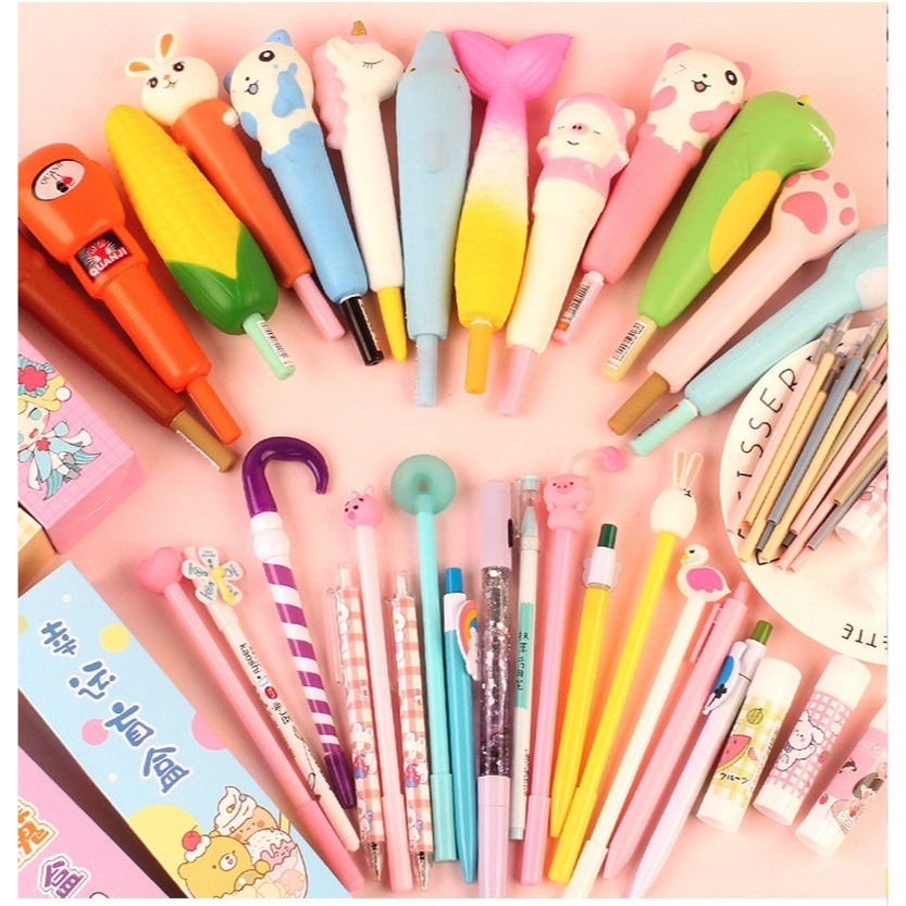 幸運盲盒減壓筆∣聖誕節 聖誕禮物 減壓中性筆 替換筆芯 卡通文具盲盒 猜猜盒 文具 禮品 贈品︱小麥手作舖-細節圖6