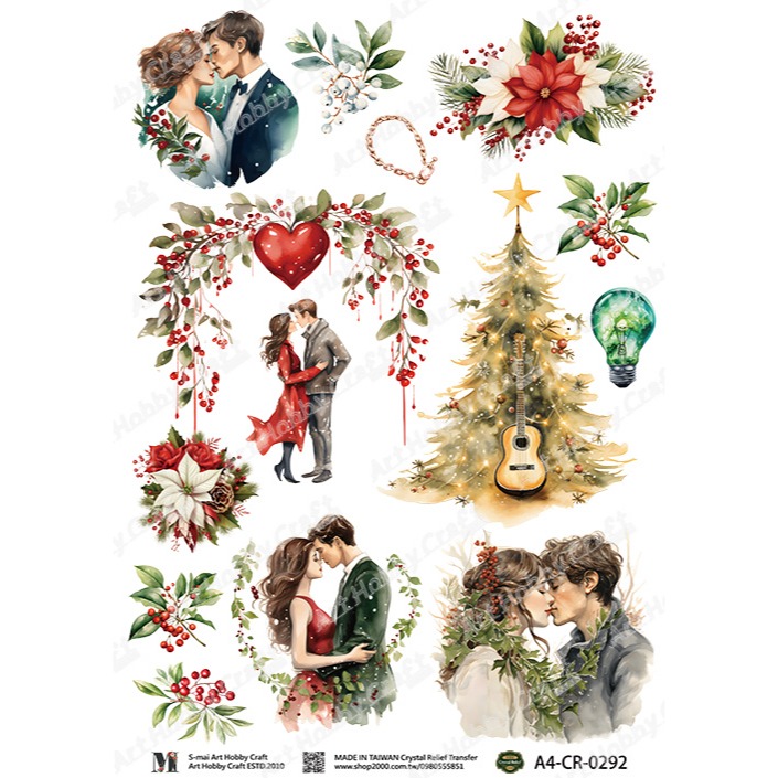 水晶感壓貼適用光滑面A4-CR-0292