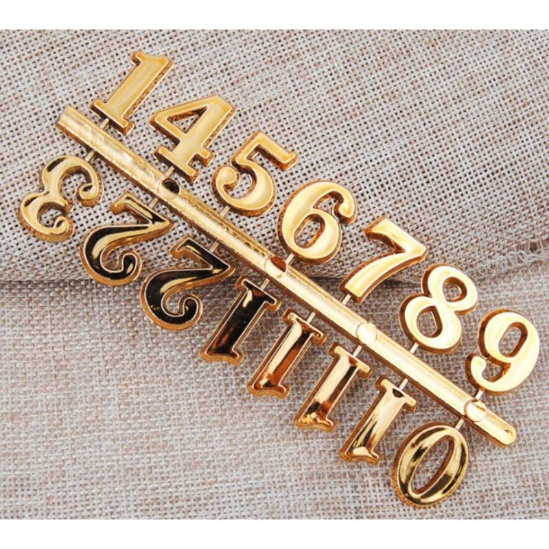 阿拉伯數字-金色2cm