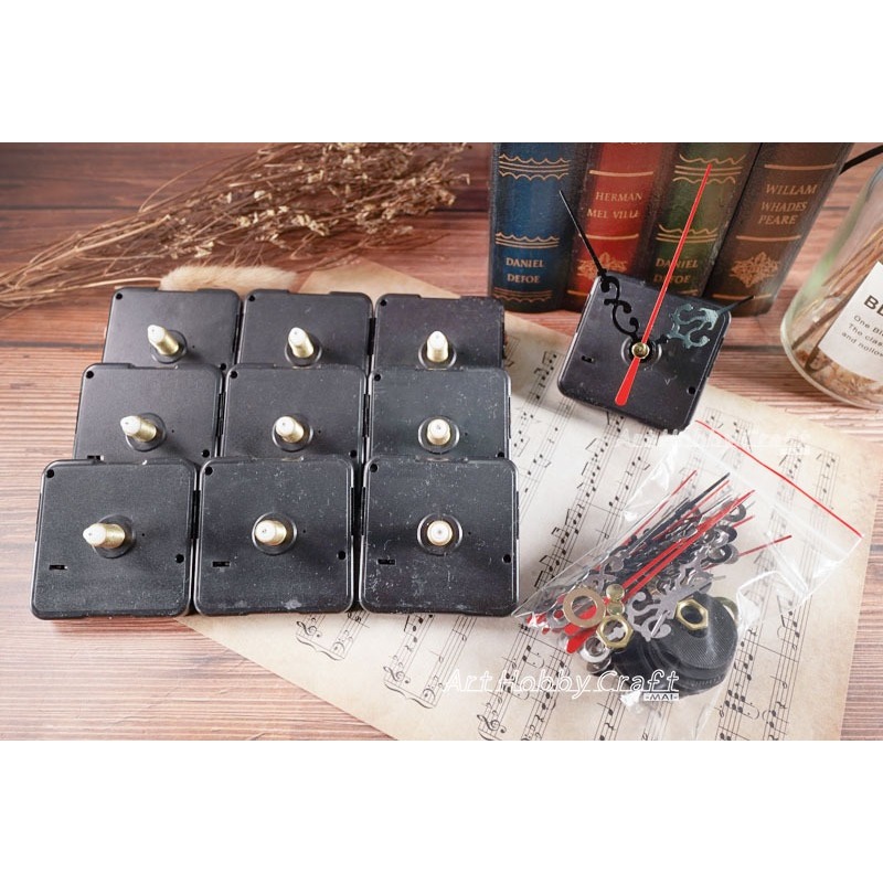 靜音機芯-機械式掃描機芯組【10入一組】含指針︱十字鏽機芯 掛鐘DIY配件 時鐘機芯 鐘錶配件 表芯鍾芯 ︱小麥手作舖-細節圖9