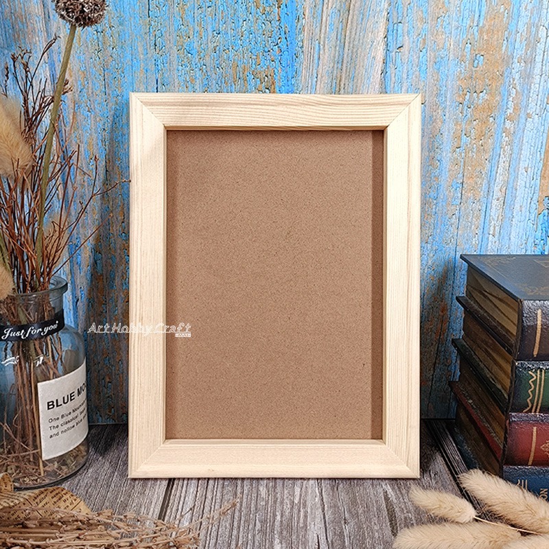 圓弧邊-木質黏土框18x24cm︱固定框 木質畫框 黏土框 立體框 ∣蝶古巴特 拼貼 彩繪 DIY 手作材料∣小麥手作舖-細節圖4