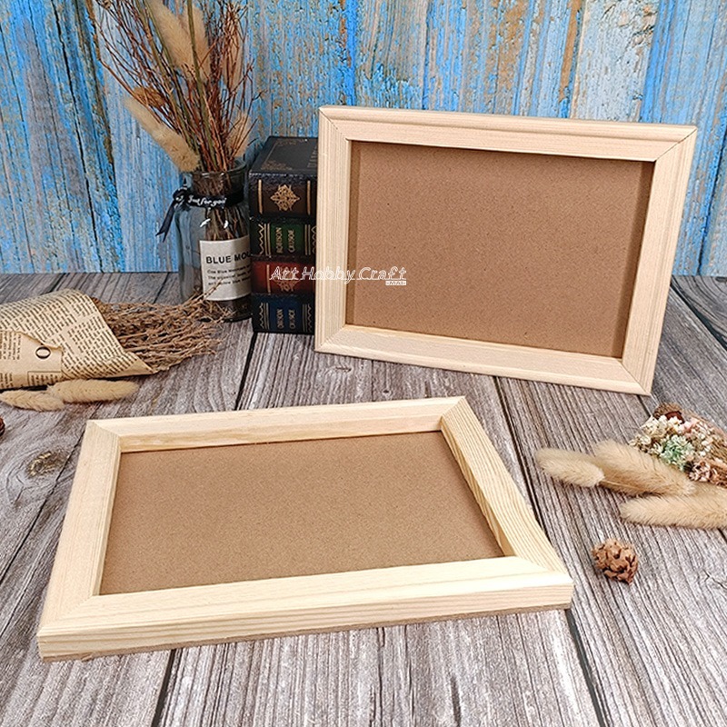圓弧邊-木質黏土框18x24cm︱固定框 木質畫框 黏土框 立體框 ∣蝶古巴特 拼貼 彩繪 DIY 手作材料∣小麥手作舖-細節圖5