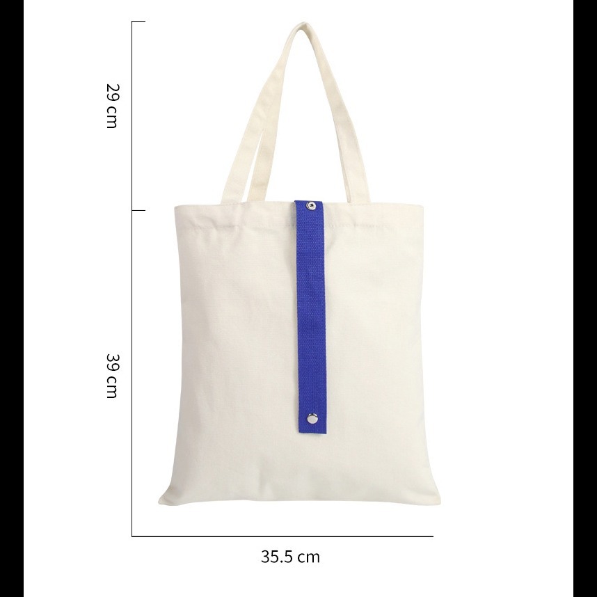 折疊帆布袋︱購物袋 收納袋 文創手繪包 空白拓染包 熱轉印單肩包 帆布袋 蝶古巴特 拼貼 彩繪胚布包 ∣小麥手作舖-細節圖3