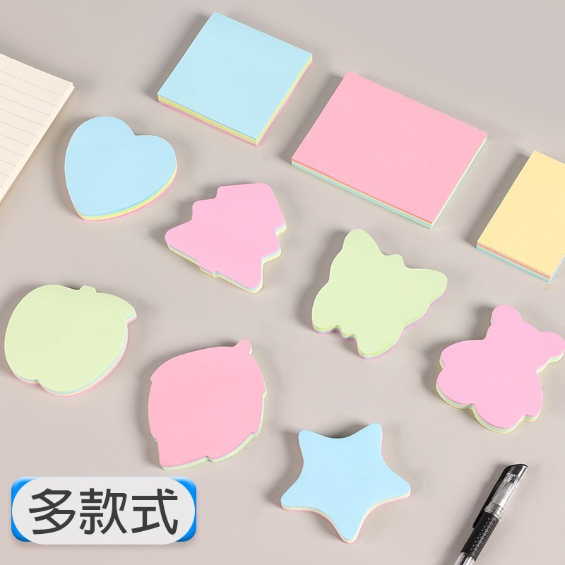 造型創意彩色便利貼-100頁∣便籤紙 便條紙 N次貼 牆貼 標簽貼 手帳素材 辦公小物 留言條 彩色便條紙 ︱小麥手作舖-細節圖3