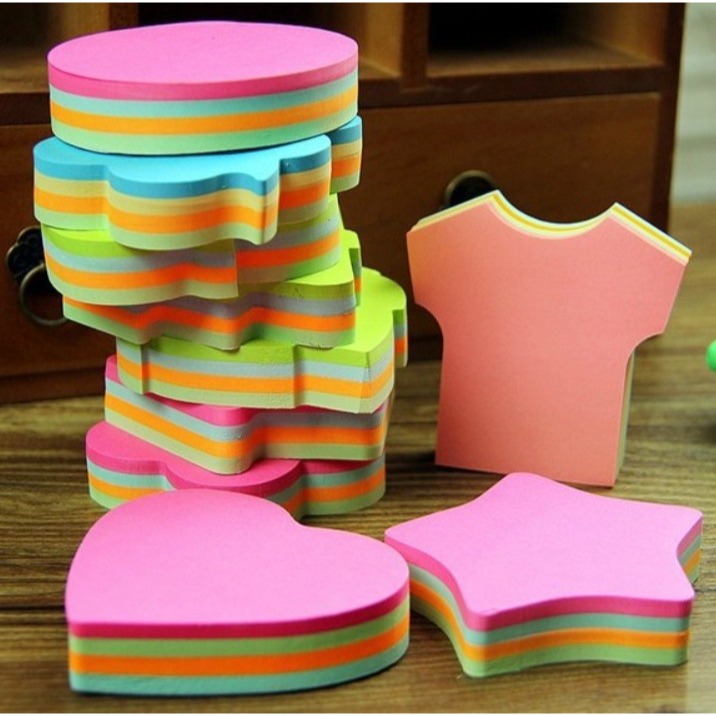 造型創意彩色便利貼-100頁∣便籤紙 便條紙 N次貼 牆貼 標簽貼 手帳素材 辦公小物 留言條 彩色便條紙 ︱小麥手作舖-細節圖5